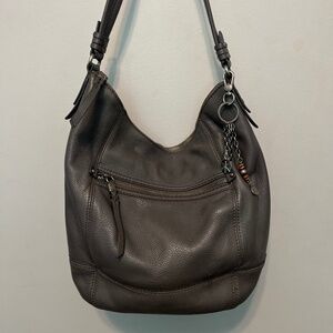 The Sak gray leather hobo purse